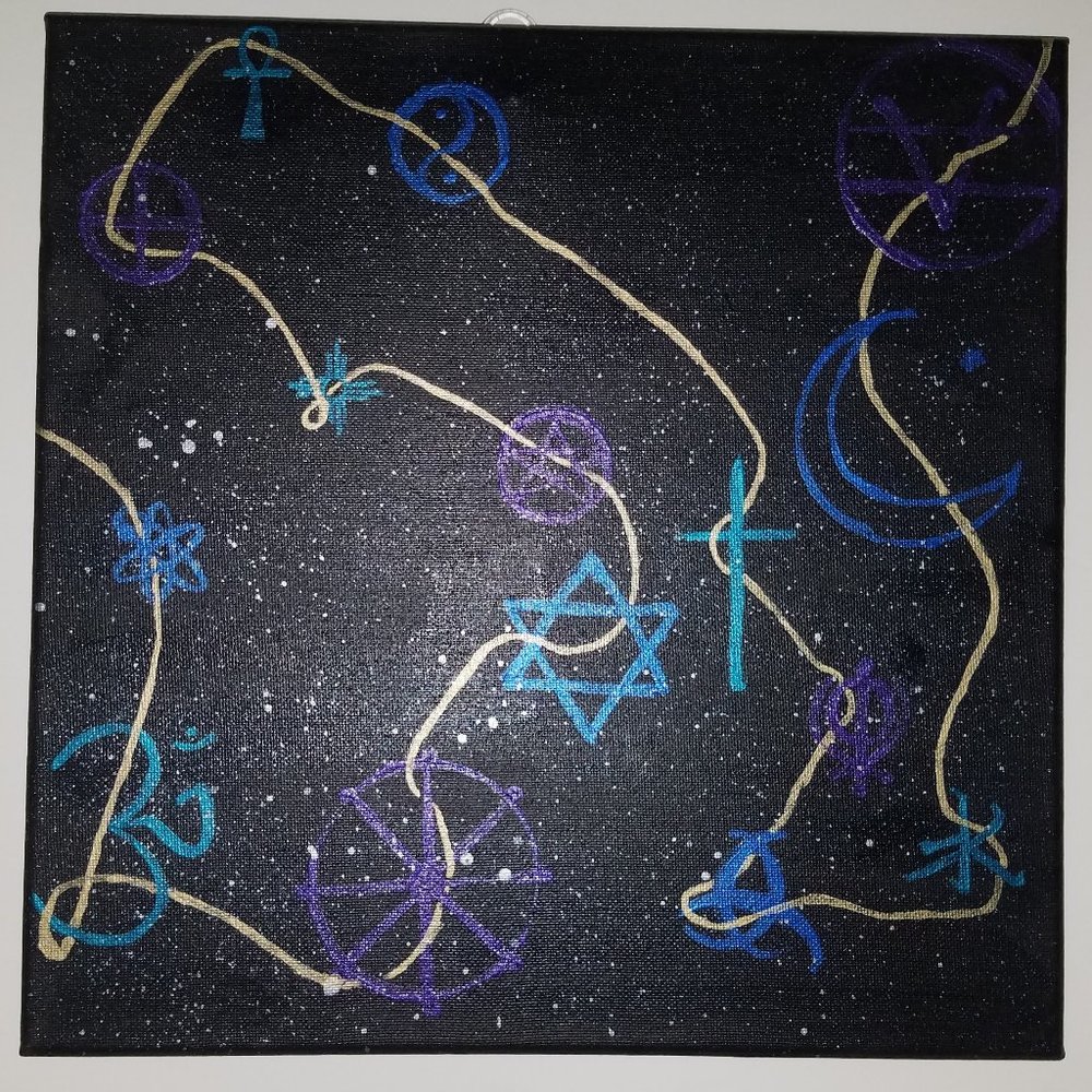 Golden Thread of Truth Original Painting